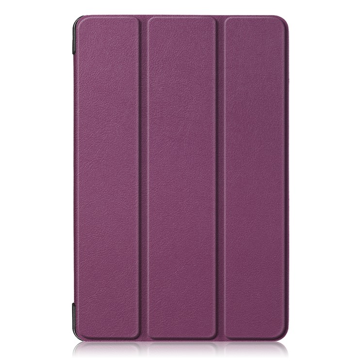 Étui Intelligent en Cuir PU Avec Support de Support à Trois Fois Pour Samsung Galaxy Tab S5e Sm-t720 / Sm-t725 - Violet