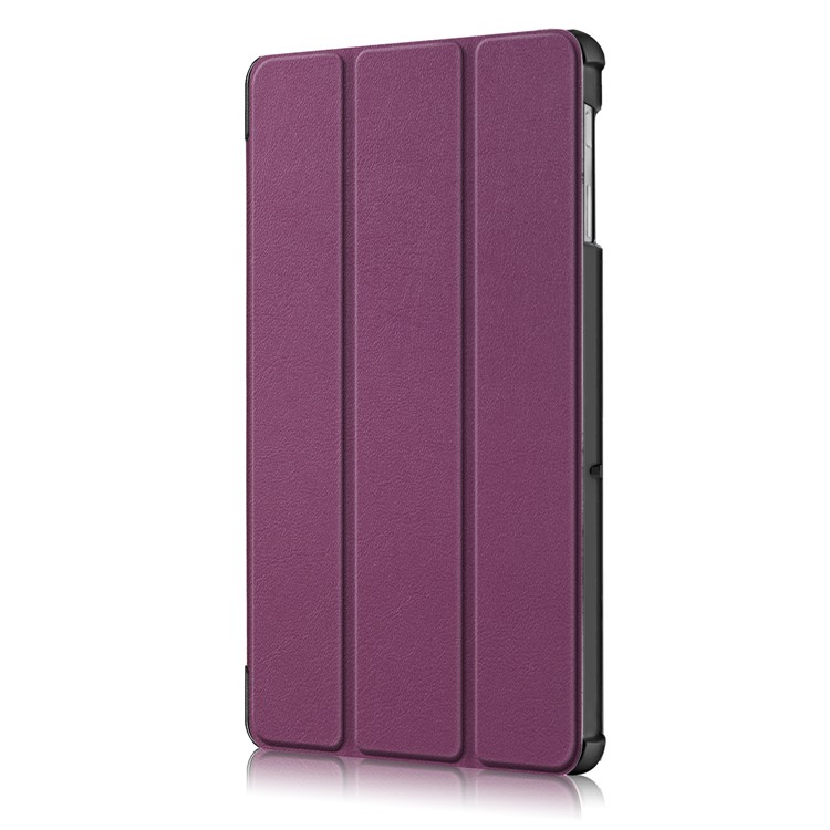 Étui Intelligent en Cuir PU Avec Support de Support à Trois Fois Pour Samsung Galaxy Tab S5e Sm-t720 / Sm-t725 - Violet