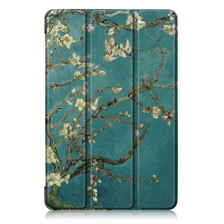 Pattern Printing Tri-fold Stand PU Leather Smart Case for Samsung Galaxy Tab S5e SM-T720/SM-T725 - Wintersweet-2