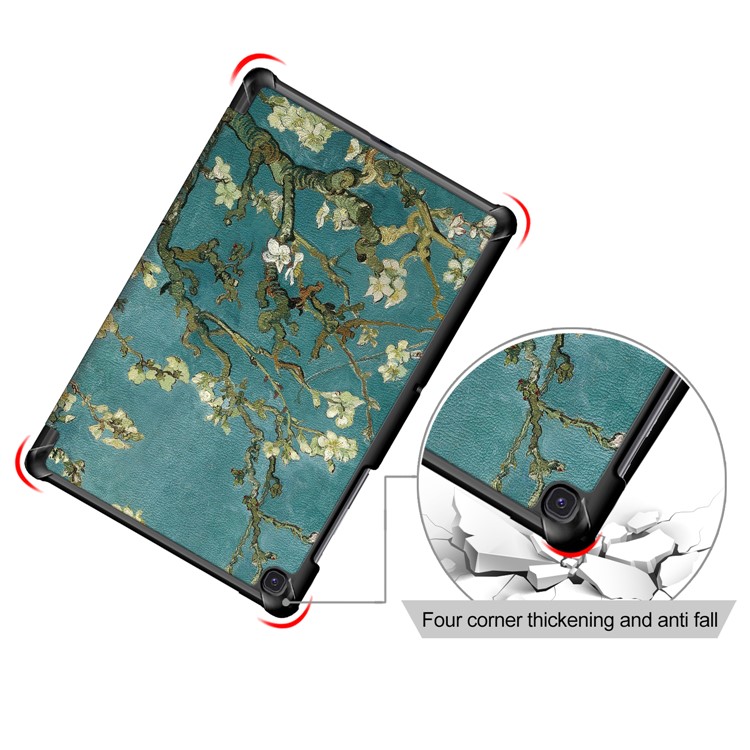 Pattern Printing Tri-fold Stand PU Leather Smart Case for Samsung Galaxy Tab S5e SM-T720/SM-T725 - Wintersweet-5