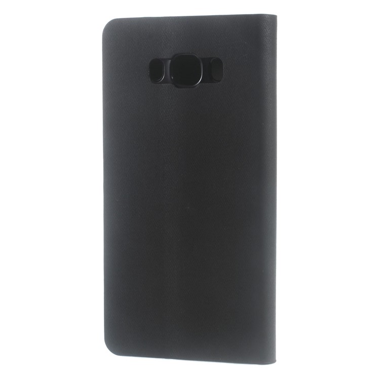 Dual-color Card Holder Leather Stand Phone Case for Samsung Galaxy J7 (2016) J710 - Black-2