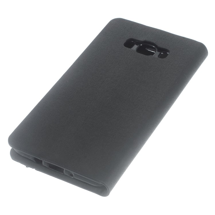 Dual-color Card Holder Leather Stand Phone Case for Samsung Galaxy J7 (2016) J710 - Black-3