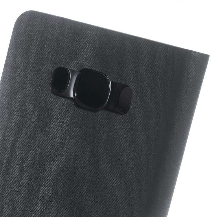 Dual-color Card Holder Leather Stand Phone Case for Samsung Galaxy J7 (2016) J710 - Black-6