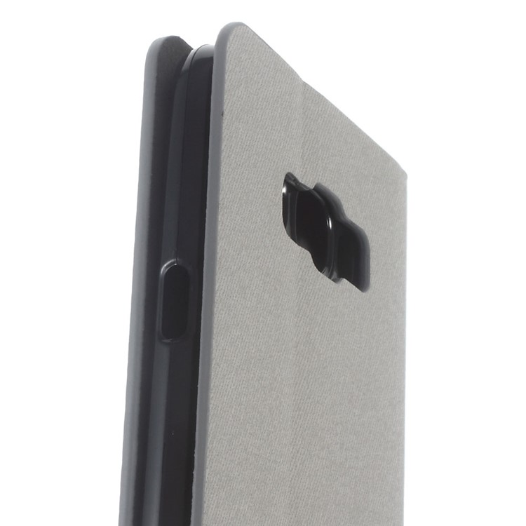 Dual-color Card Holder Leather Phone Case with Stand for Samsung Galaxy J7 (2016) J710 - Grey-5