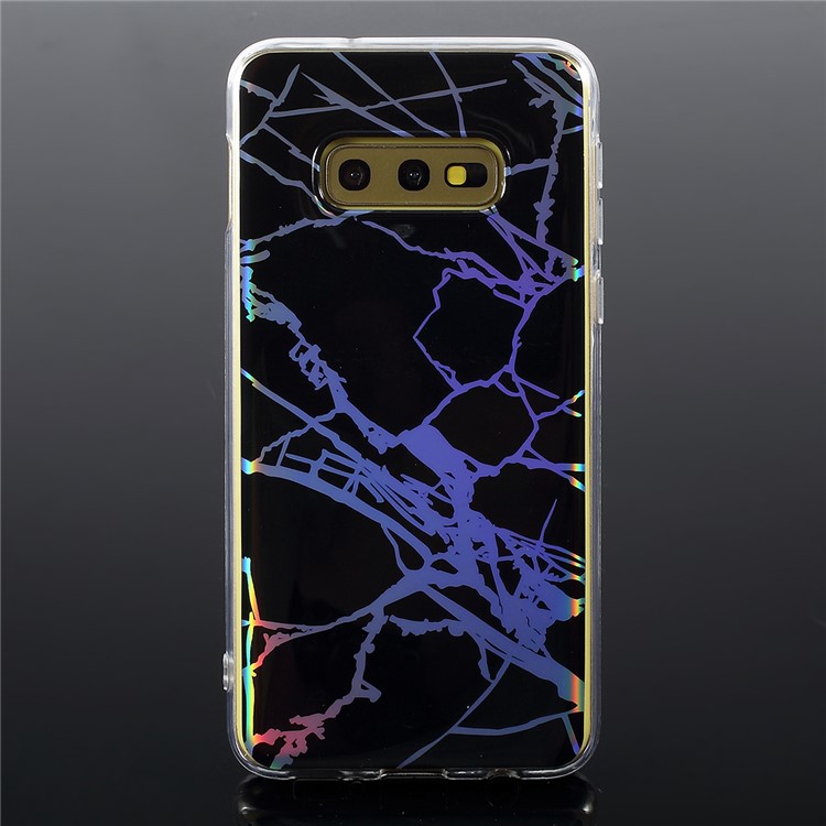 

Лазерная Резьба Мрамор IMD ТПУ Телефон Для Samsung Galaxy S10E - Черный, Galaxy S10e