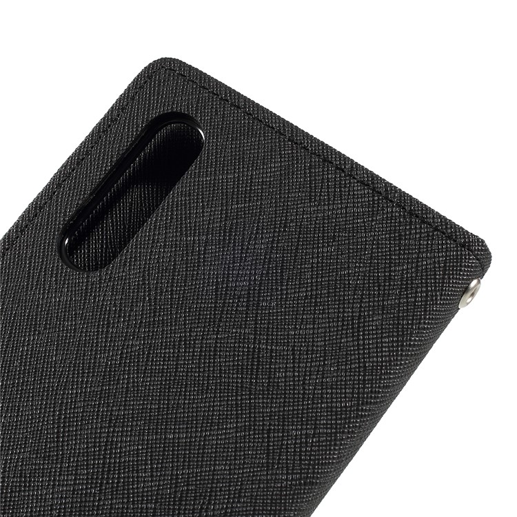 MERCURY GOOSPERY Leather Wallet Case for Samsung Galaxy A50 - Black-5