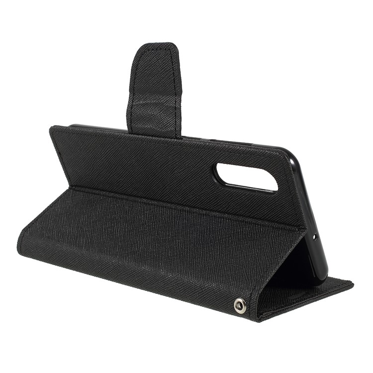 MERCURY GOOSPERY Leather Wallet Case for Samsung Galaxy A50 - Black-8