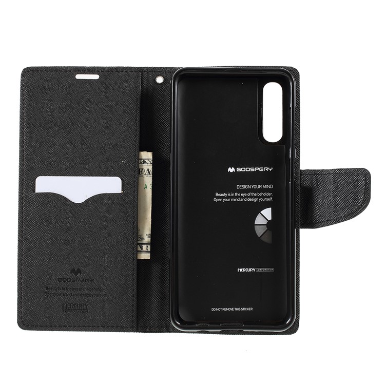 MERCURY GOOSPERY Leather Wallet Case for Samsung Galaxy A50 - Black-9