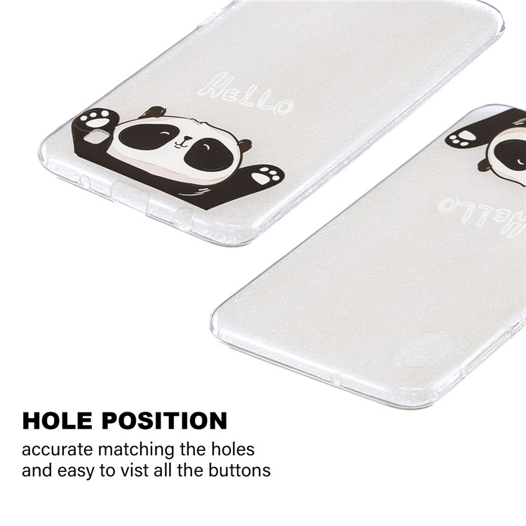 Cartoon Pattern Printing Soft TPU Cell Phone Case for Samsung Galaxy A10 - Panda-2