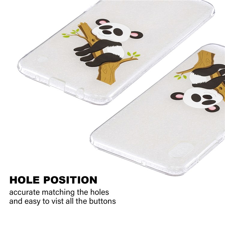Teste Padrão Dos Desenhos Animados Que Imprime O Caso Macio Do Telemóvel De TPU Para A Galáxia A10 De Samsung - Ramo De Panda-2