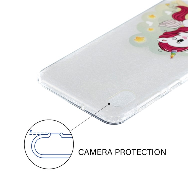 Teste Padrão Dos Desenhos Animados Que Imprime O Caso Macio Do Telemóvel De TPU Para A Galáxia A10 De Samsung - Unicórnio-3