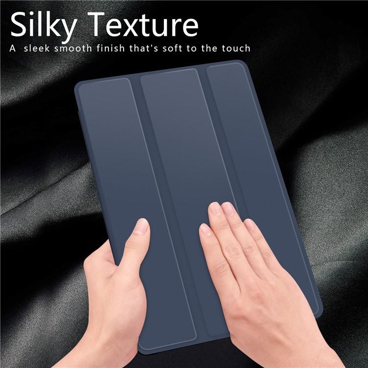 Tri-fold Leather Stand Case for Samsung Galaxy TAB A 10.1 (2019) SM-T510/SM-T515 - Blue-2