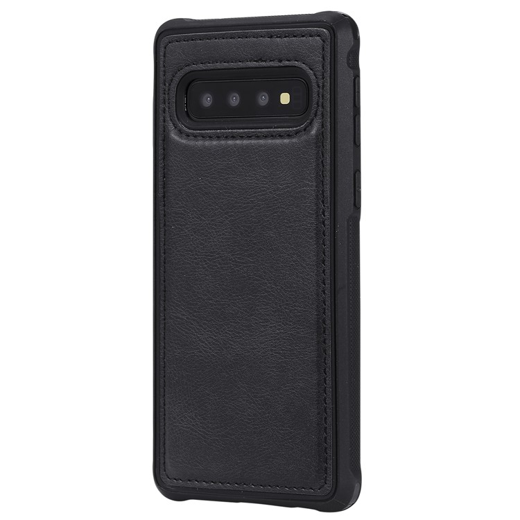 Detachable 2-in-1 TPU + Zipper Wallet Leather Flip Casing for Samsung Galaxy S10 - Black-6