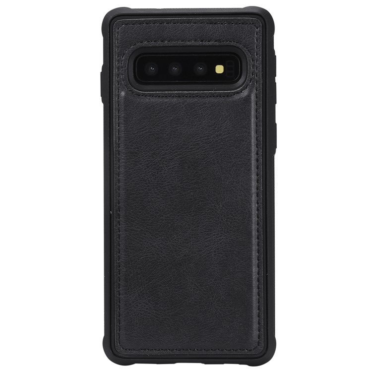 Detachable 2-in-1 TPU + Zipper Wallet Leather Flip Casing for Samsung Galaxy S10 - Black-7