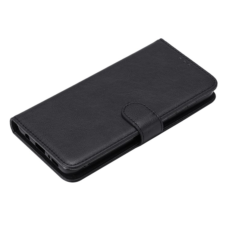 Magnetic KT Leather Series-3 Retalla de Cuero de Billetera 2 en 1 Desmontable Para Samsung Galaxy A50 / A30 / A20 - Negro