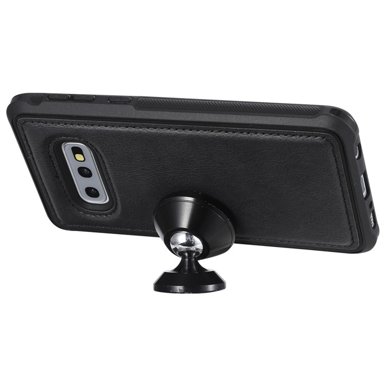 Detachable 2-in-1 TPU + Zipper Wallet Leather Flip Casing for Samsung Galaxy S10e - Black-11