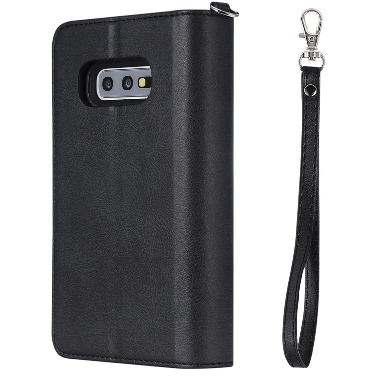 Detachable 2-in-1 TPU + Zipper Wallet Leather Flip Casing for Samsung Galaxy S10e - Black-5