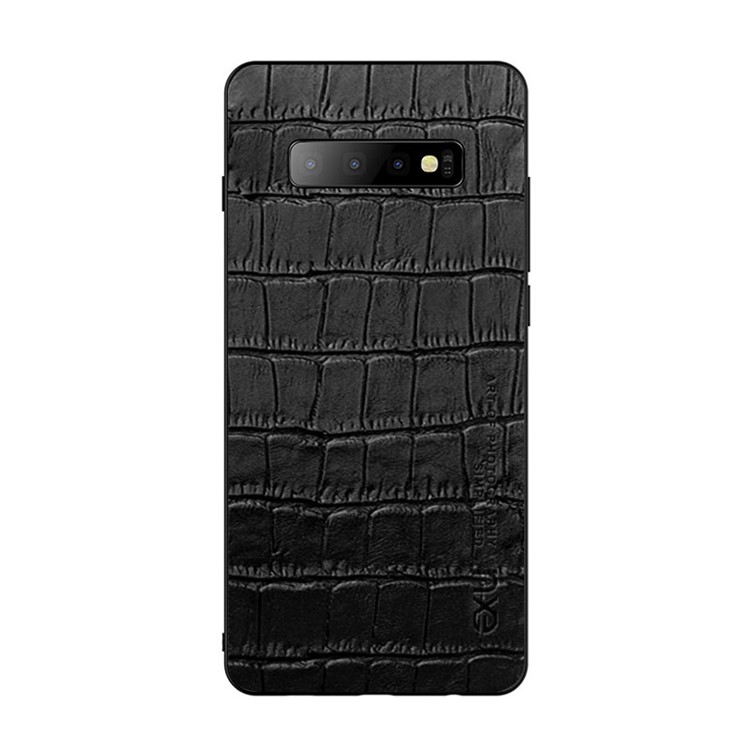 NXE PU Leather Coated TPU Back Phone Casing for Samsung Galaxy S10 Plus - Crocodile Texture-2