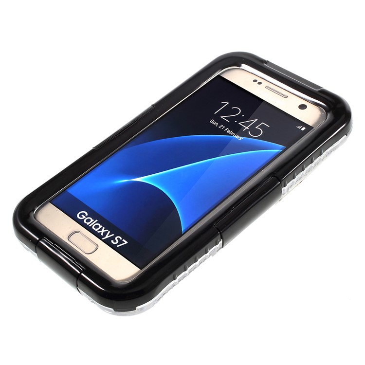 IP68 Qualifizierte Unterwasser-wasserdichte Tauchkoffer-Abdeckung für Samsung Galaxy S7 G930 - Schwarz-5