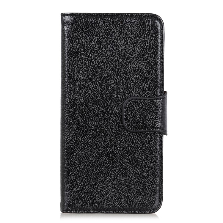 Nappa Texture Split Leather Wallet Case for Samsung Galaxy A2 Core - Black-2