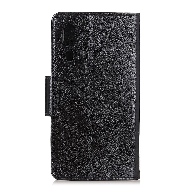 Nappa Texture Split Leather Wallet Case for Samsung Galaxy A2 Core - Black-3