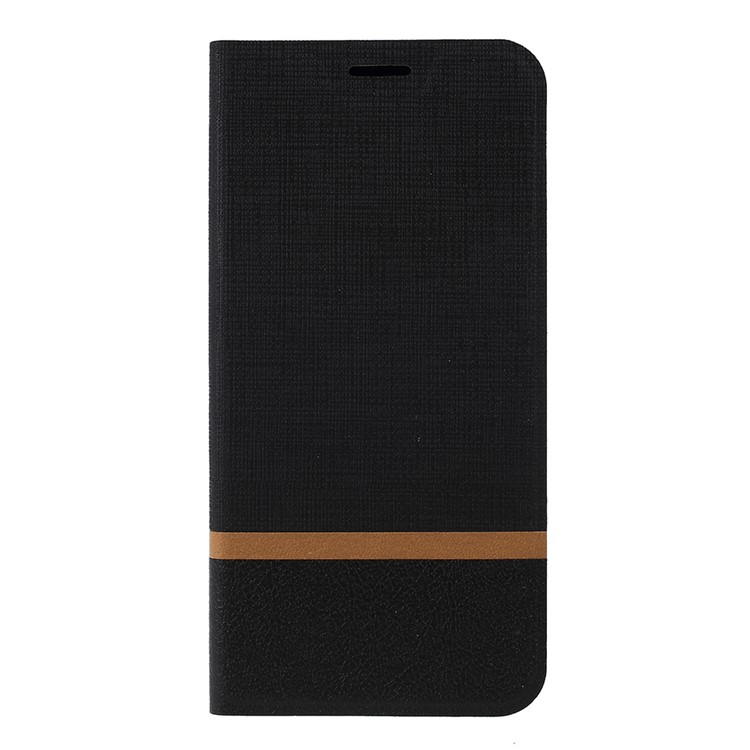 Cross Pattern Leather Card Holder Phone Cover (Built-in Steel Sheet) for Samsung Galaxy M30 / A40s - Black-3