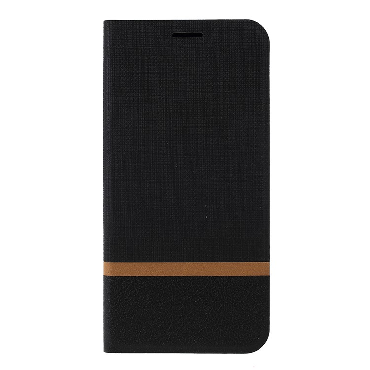 Cross Pattern Leather Card Holder Phone Cover (Built-in Steel Sheet) for Samsung Galaxy M30 / A40s - Black-3