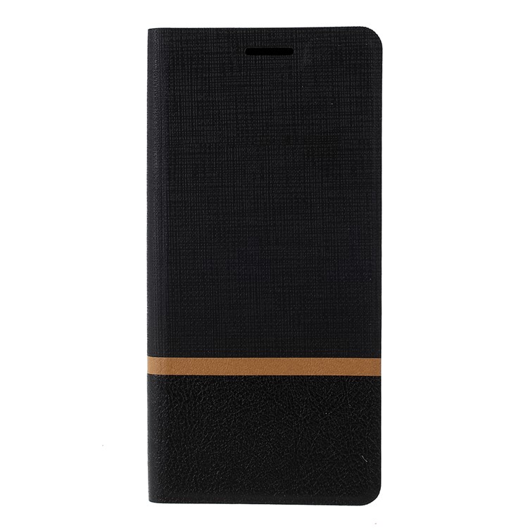 Cross Pattern Leather Card Holder Phone Cover (Built-in Steel Sheet) for Samsung Galaxy A70 - Black-3