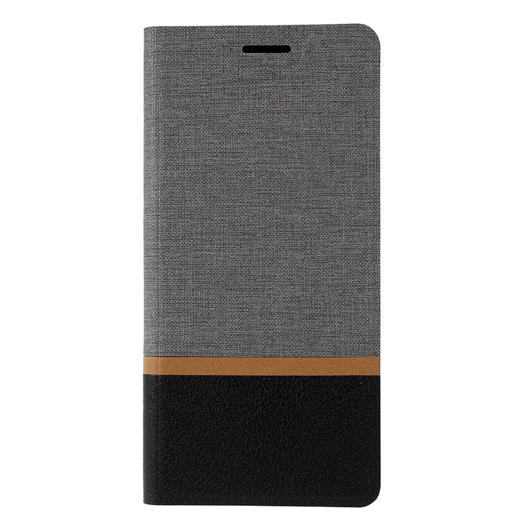 

Cross Pattern Leather Card Holder Phone Cover (Built-in Steel Sheet) for Samsung Galaxy A70 - Grey, Galaxy A70