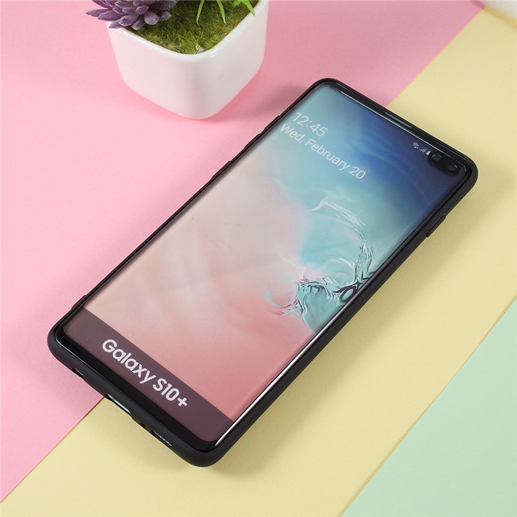 3D Bubble Tea Pattern TPU Case for Samsung Galaxy S10 Plus - Black-2
