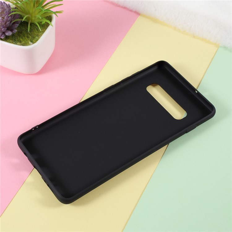 3D Bubble Tea Pattern TPU Case for Samsung Galaxy S10 Plus - Black-6