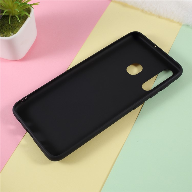 3D Bubble Tea Pattern TPU Case for Samsung Galaxy A30/A20 - Black-3