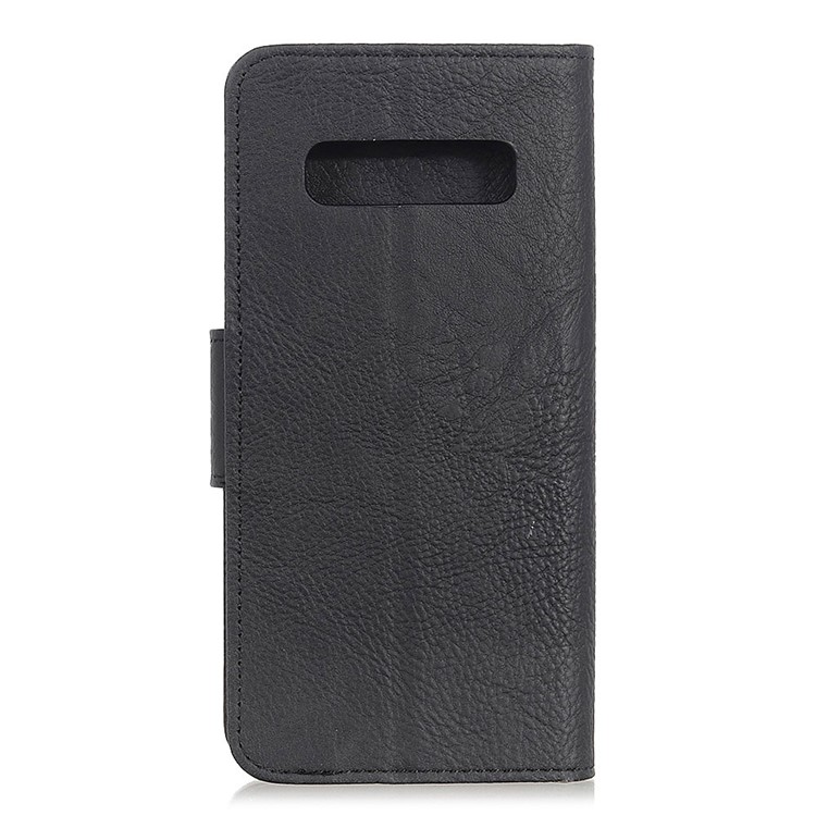 Litchi Skin Leather Wallet Case for Samsung Galaxy S10 Plus - Black-9