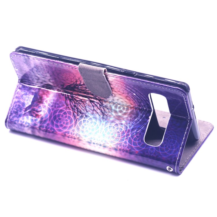 Laser Carving Pattern Printing Wallet Leather Case with Strap for Samsung Galaxy S10 5G - Deer-5