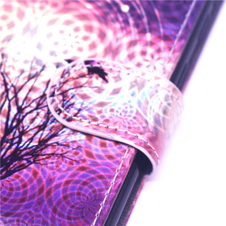 Laser Carving Pattern Printing Wallet Leather Case with Strap for Samsung Galaxy A30 / A20 - Deer-5
