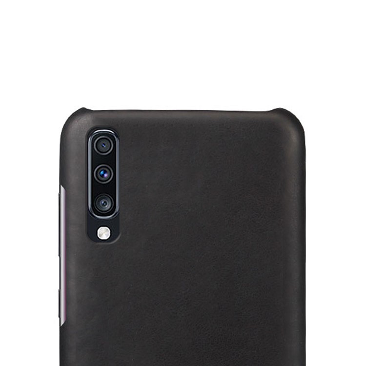 KSQ Crazy Horse PU Leather Coated PC Hard Case for Samsung Galaxy A70 - Black-3