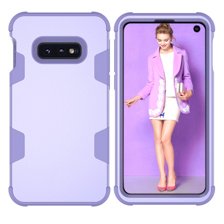 

Силиконовый + ПК Комбинированный Чехол Для Телефона Для Samsung Galaxy S10e [анти-пыль] [ударопрочный] - Светло-фиолетовый, Galaxy S10e
