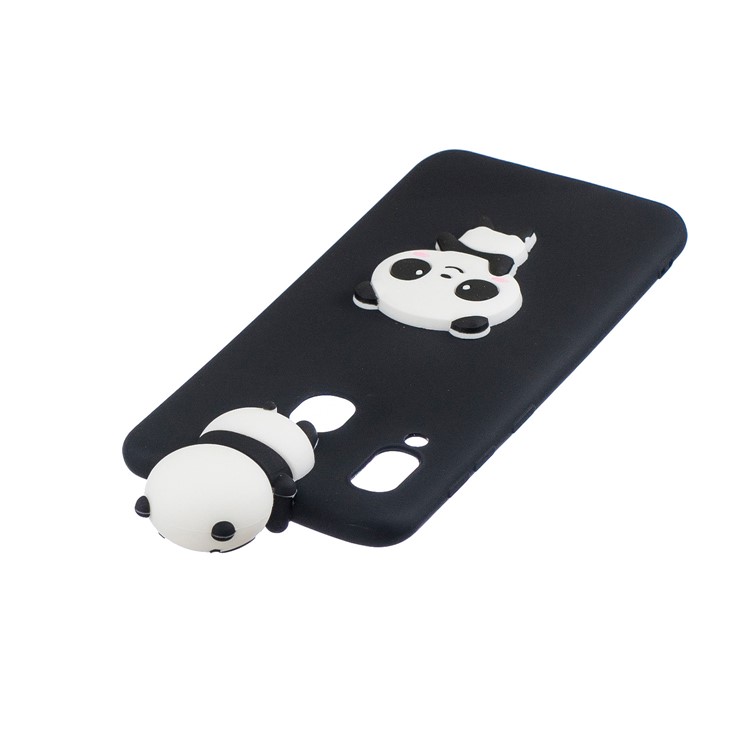 3D Pattern TPU Phone Protective Case Para Samsung Galaxy A40 - Panda