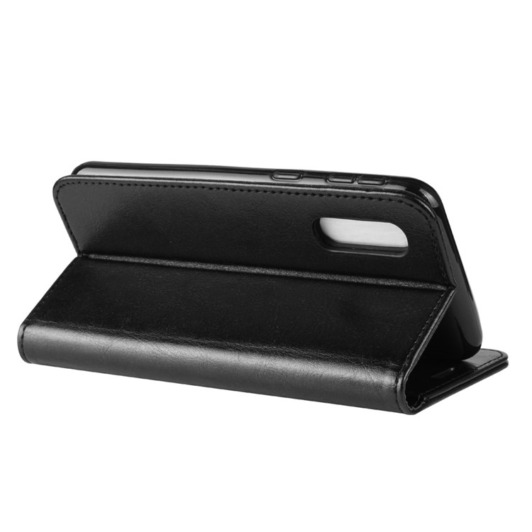 Crazy Horse PU Leather Stand Wallet Flip Case for Samsung Galaxy A2 Core - Black-7