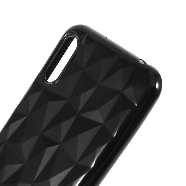 3D Diamante Grão Macio TPU Caso Para Huawei Honor 8A - Preto-2