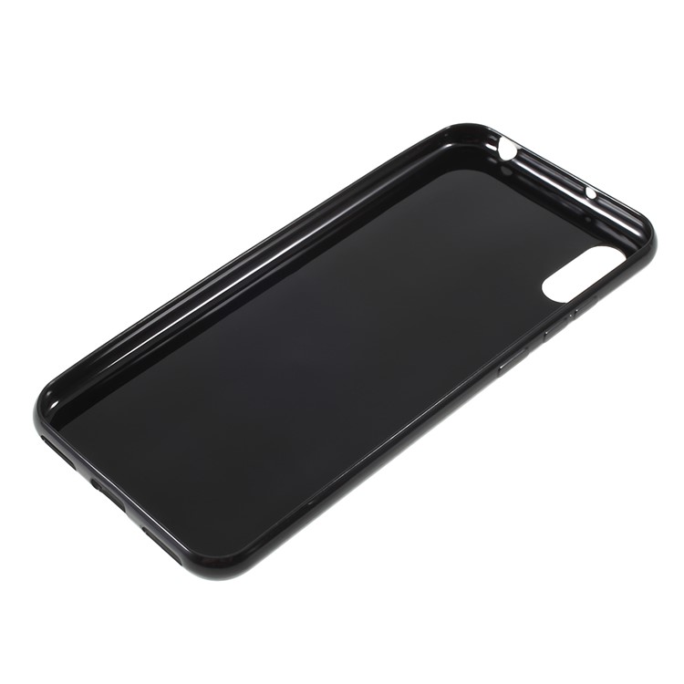 3D Diamante Grão Macio TPU Caso Para Huawei Honor 8A - Preto-5