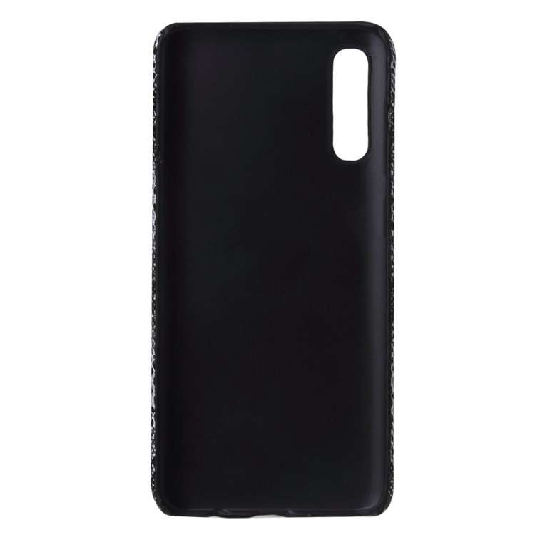 PU Leather Coated Hard PC Case for Samsung Galaxy A70/A70s - Snake Texture-2