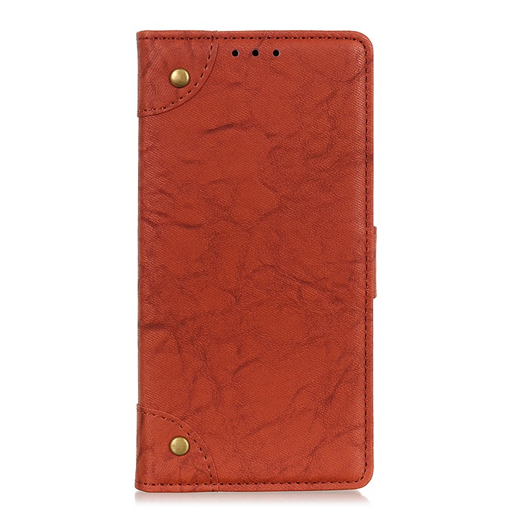 

Retro Style Leather Magnetic Stand Wallet Case for Samsung Galaxy A60 - Brown, Galaxy A60