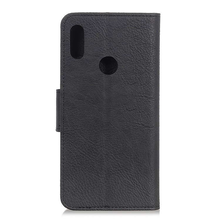 Litchi Skin Leather Wallet Case for Samsung Galaxy A20/A30 - Black-3