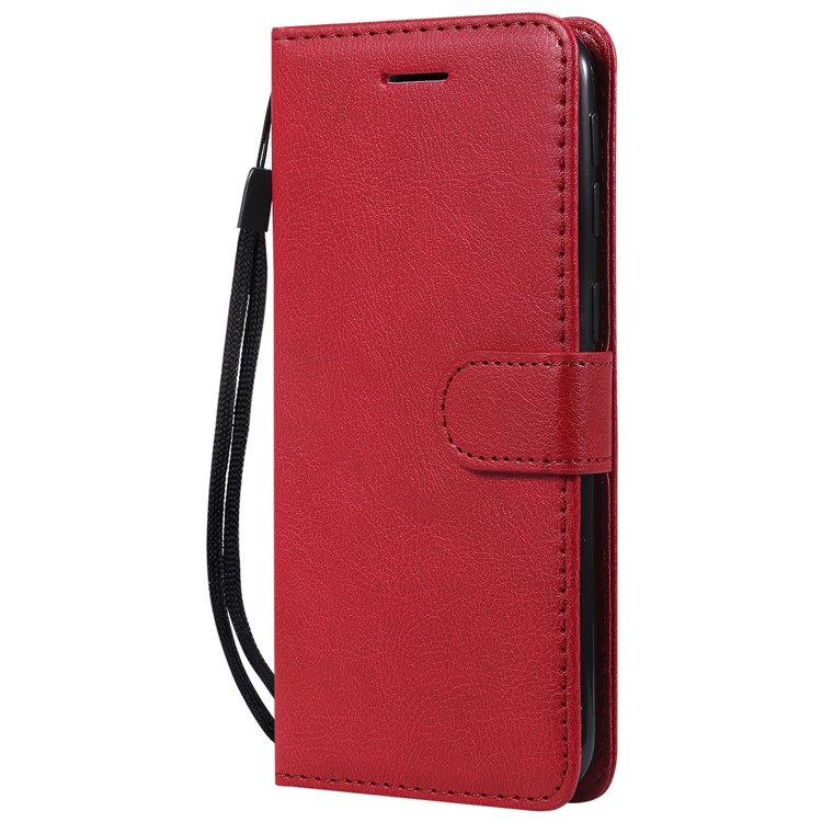 Caixa Destacável Magnética Do Suporte Do Couro Da Carteira 2 In-1 Para A Galáxia A40 De Samsung - Vermelho-2