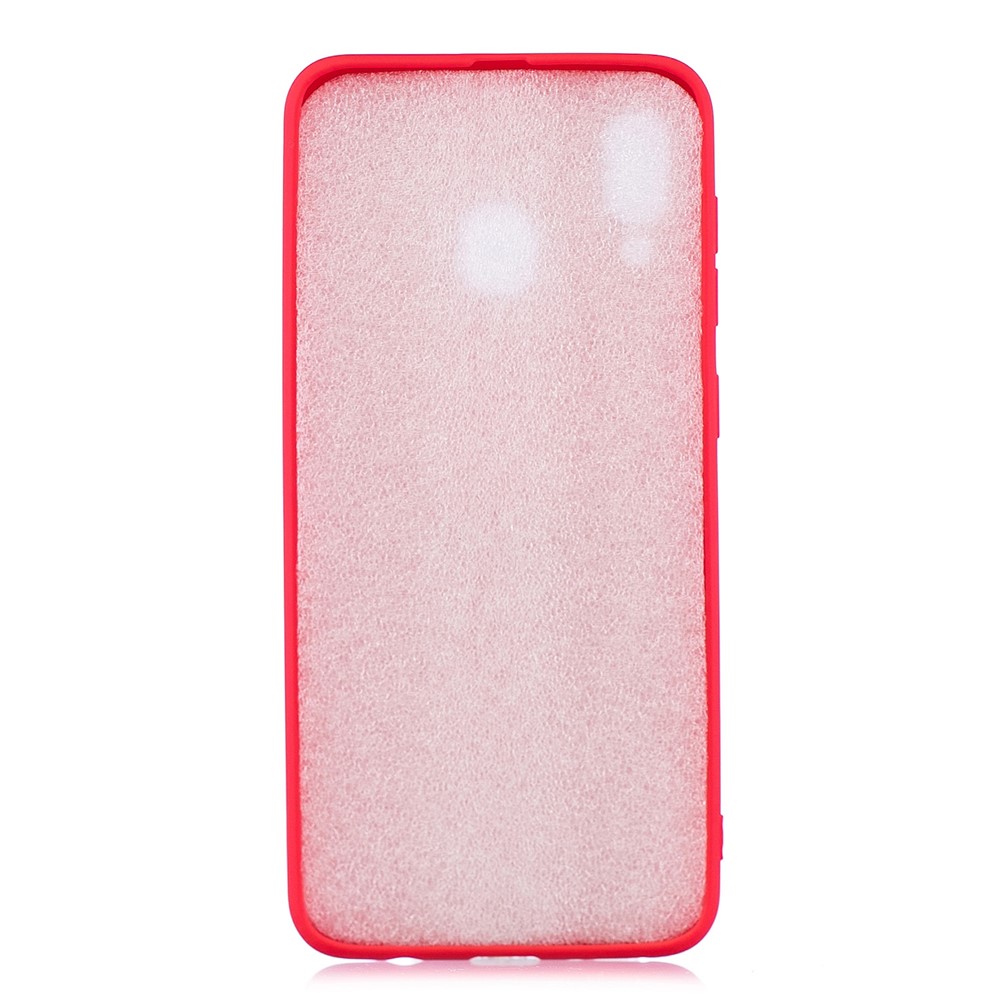 Solid Color Candy TPU Case for Samsung Galaxy A40 - Red-2