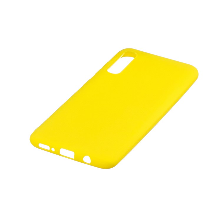 Solid Color Candy TPU Case for Samsung Galaxy A50 - Yellow-3