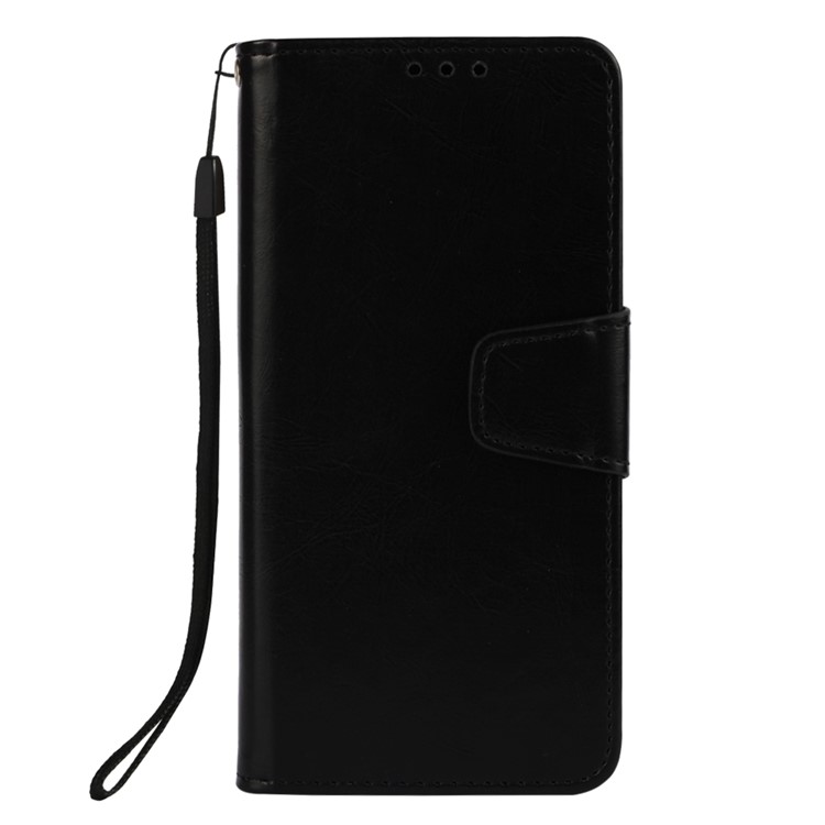 Retro Style Wallet Leather Stand Case for Samsung Galaxy A70 - Black-2