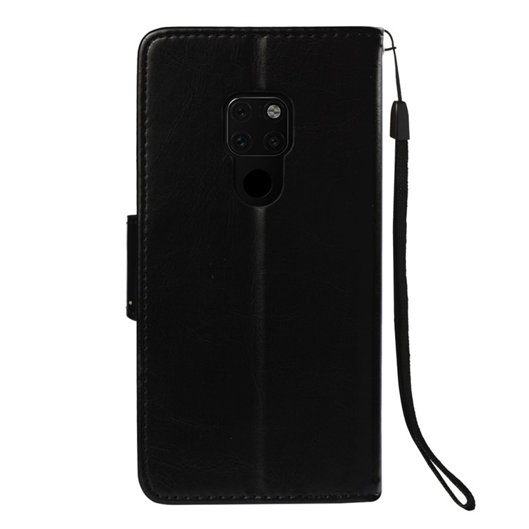 Retro Style Wallet Leather Stand Case for Samsung Galaxy A70 - Black-3