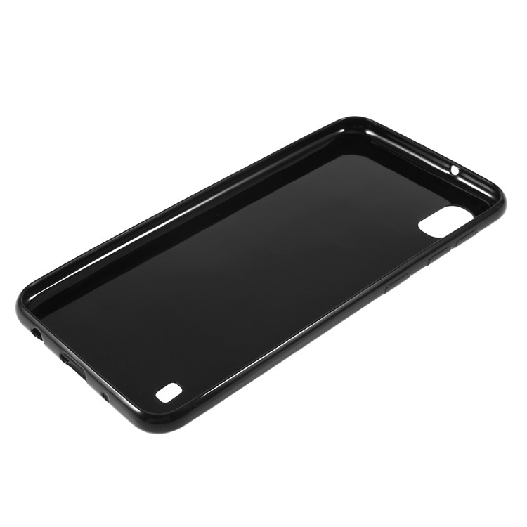 Caixa Macia Do Grão TPU Do Diamante 3D Para A Galáxia A10 De Samsung - Preto-5